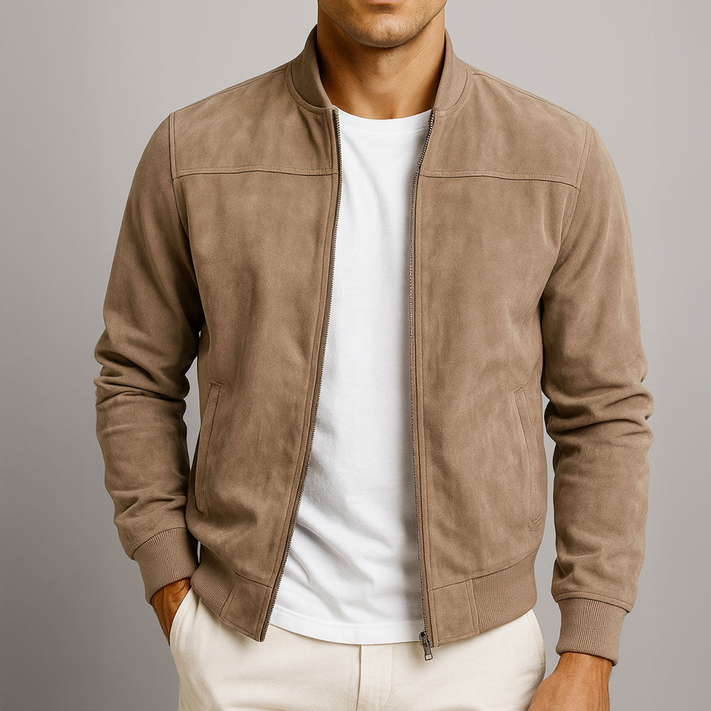 Adrian | Suede Bomber Jacket
