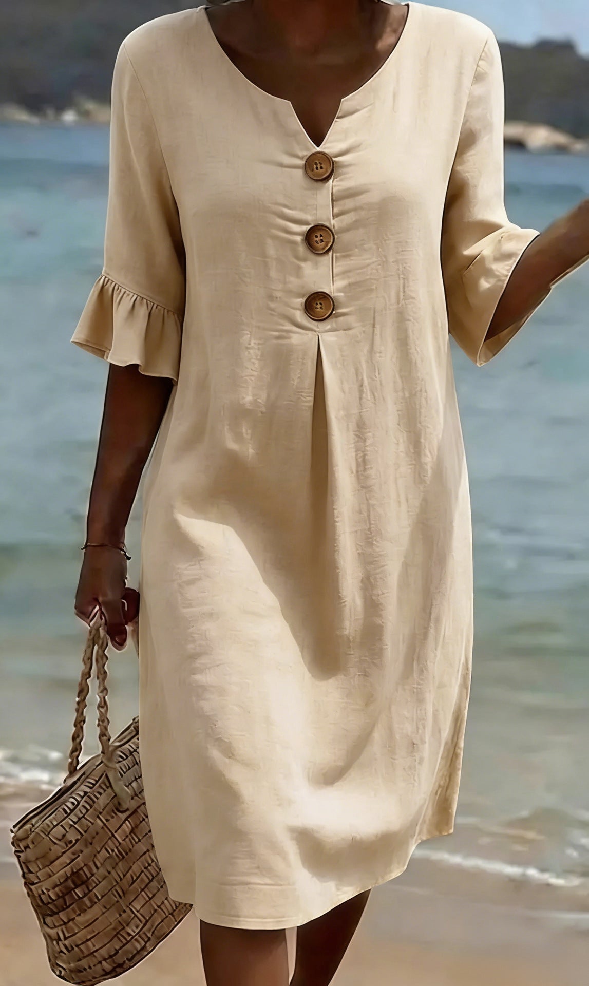 Camille | Elegant Buttoned Dress