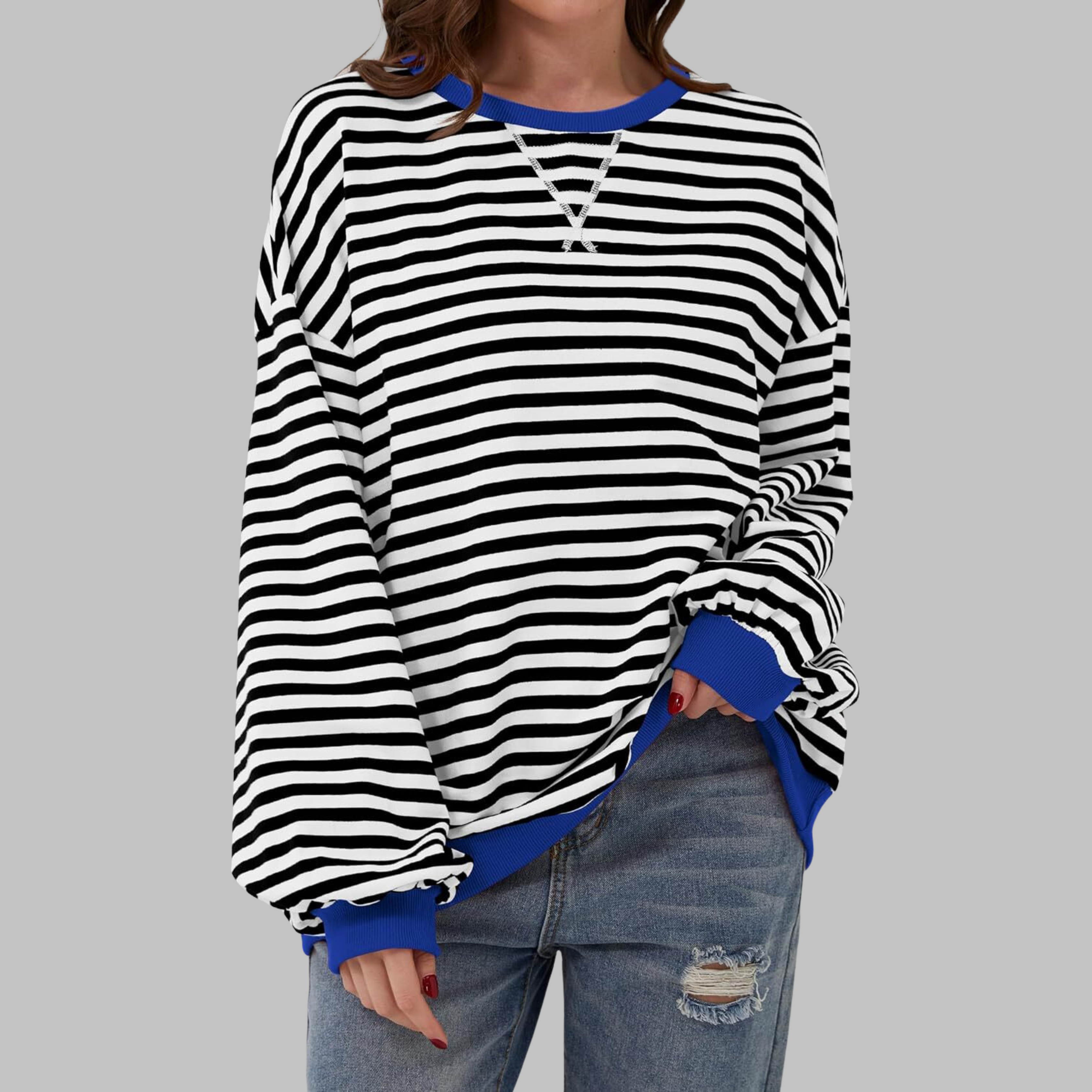 Luka | Relaxed Striped Sweatshirt