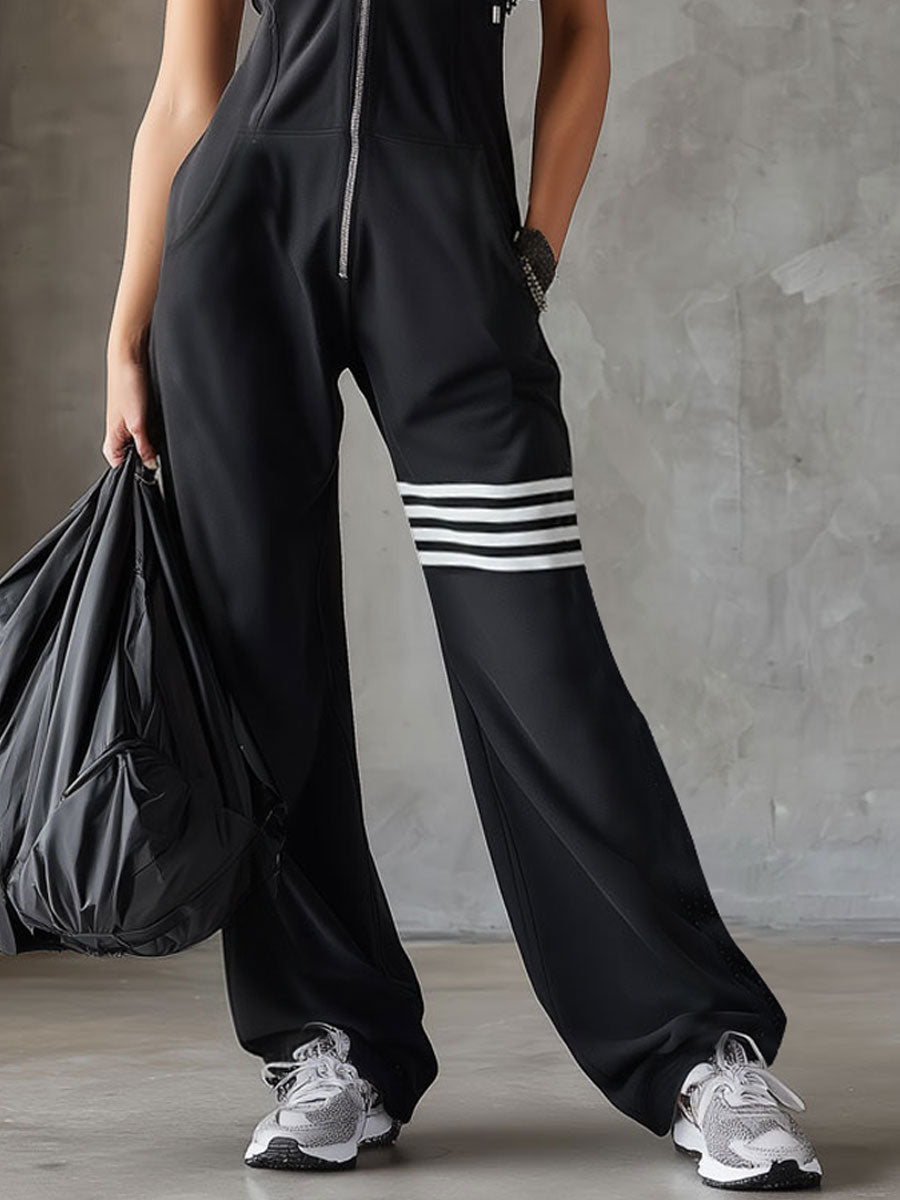 Giada | Retro Stripe Hooded Tracksuit