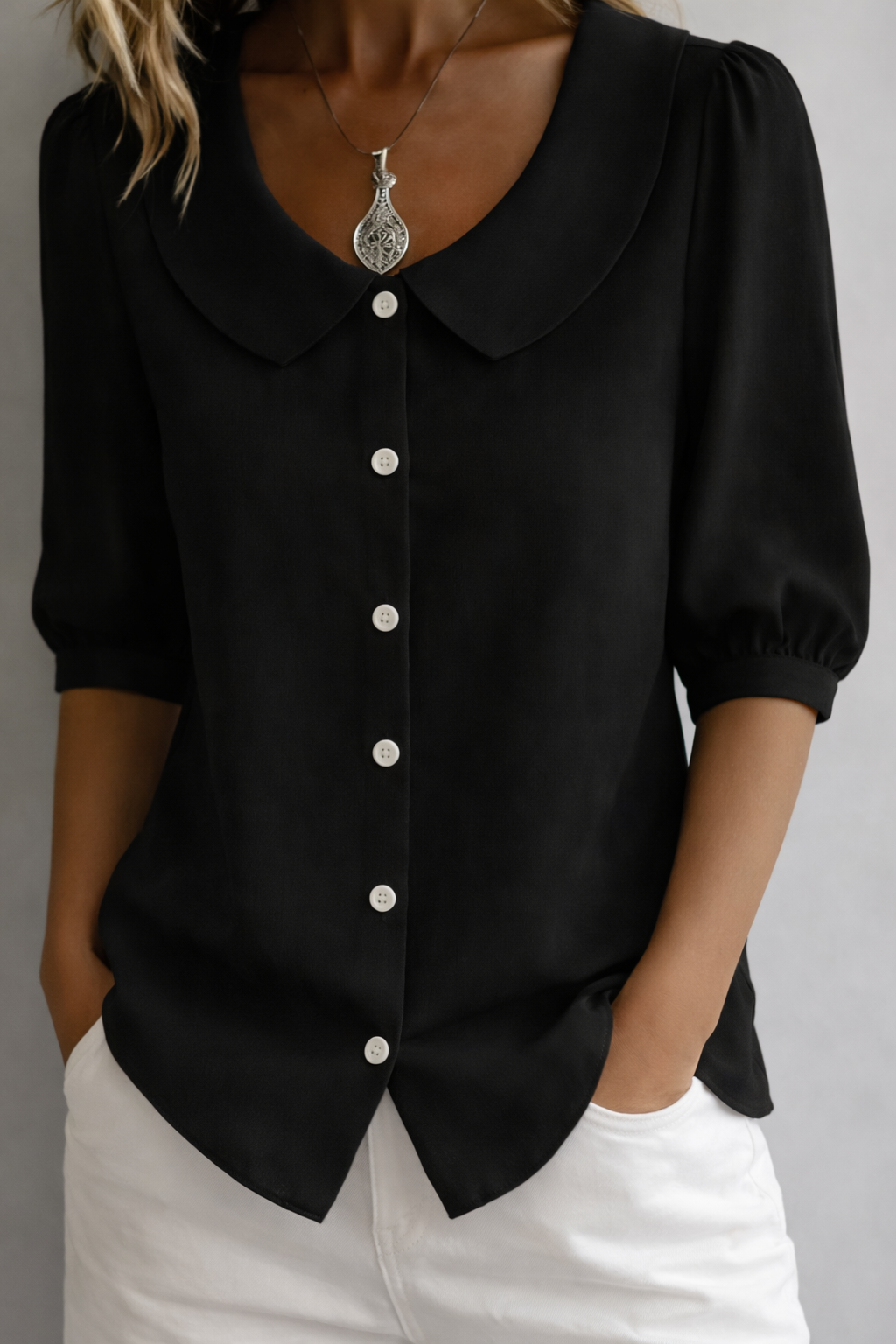 Philomena | Collared Blouse