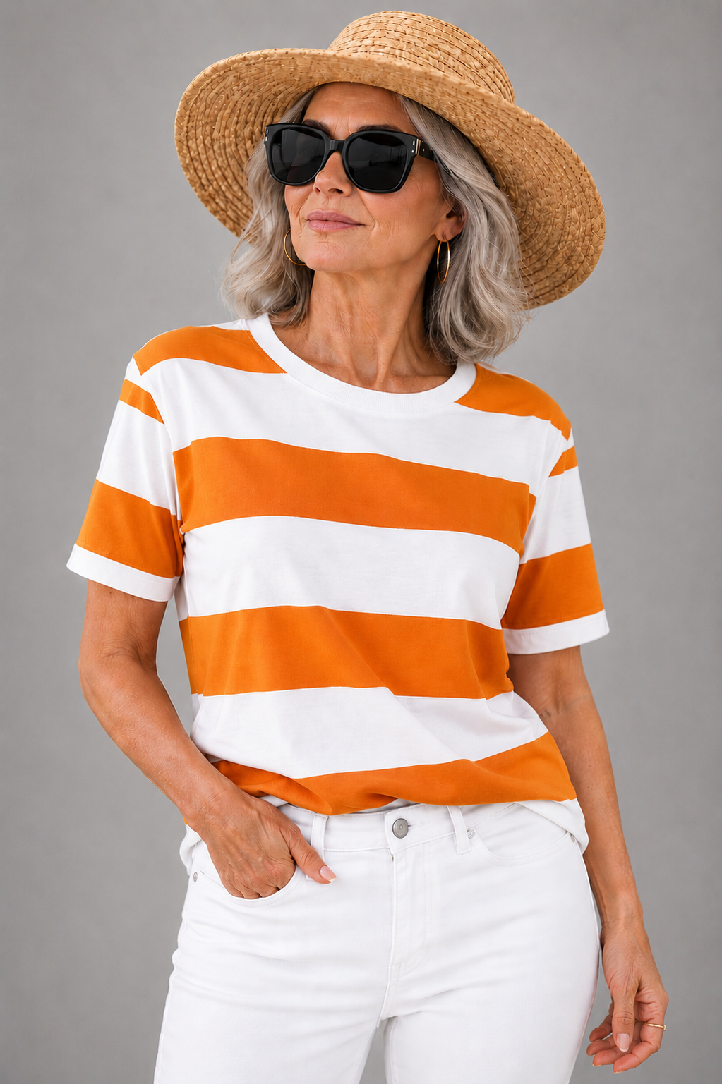 Michaela | Relaxed Flattering Striped Tee