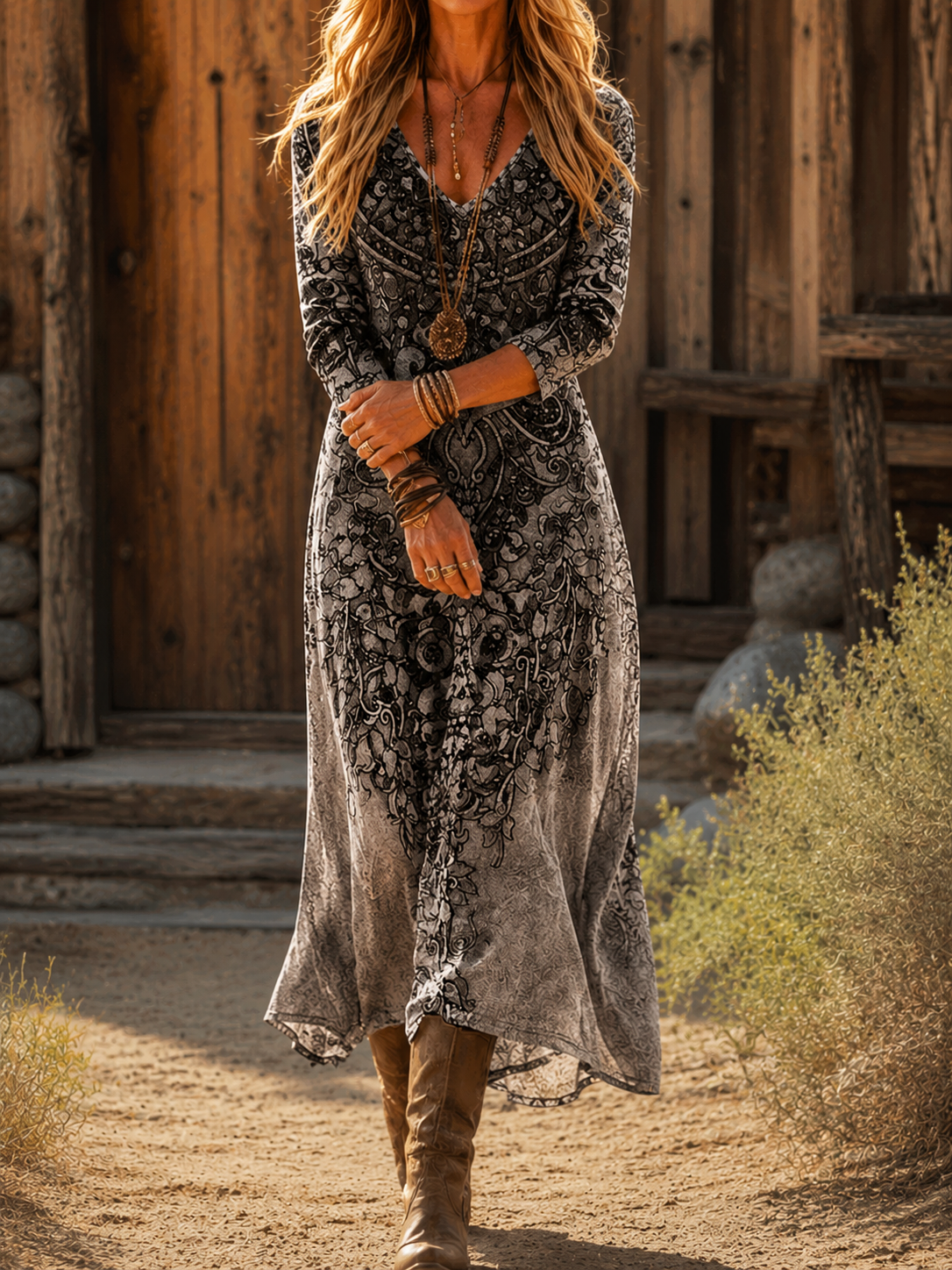 Lyssa | Effortless Elegant Autumn Floral Dress
