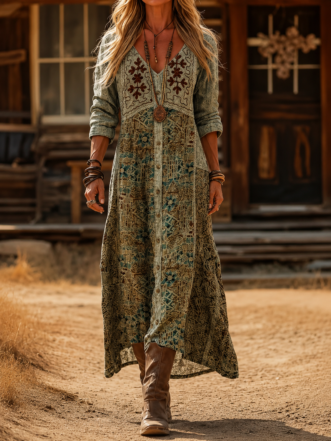 Antonette | Timeless Flowing Casual Autumn Dress