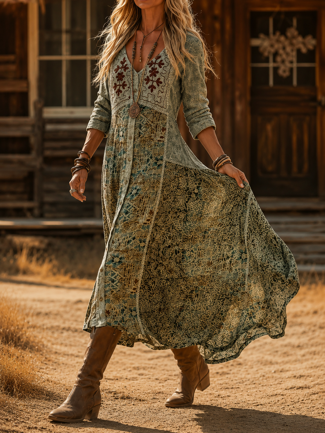 Antonette | Timeless Flowing Casual Autumn Dress