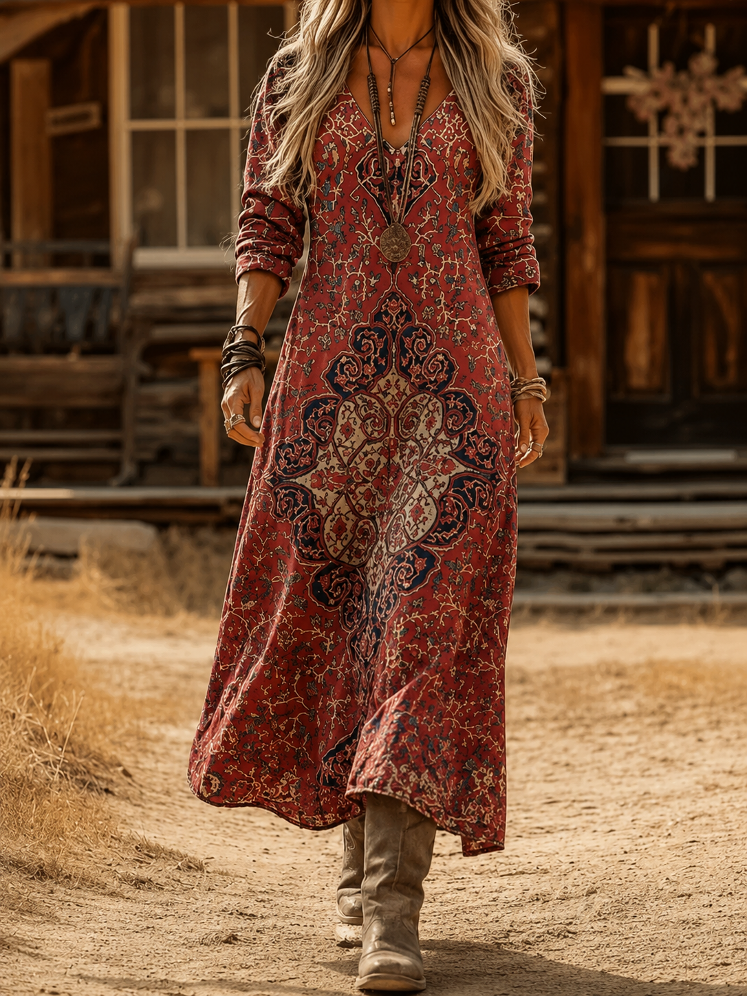 Julie | Comfortable Vintage Maxi Dress