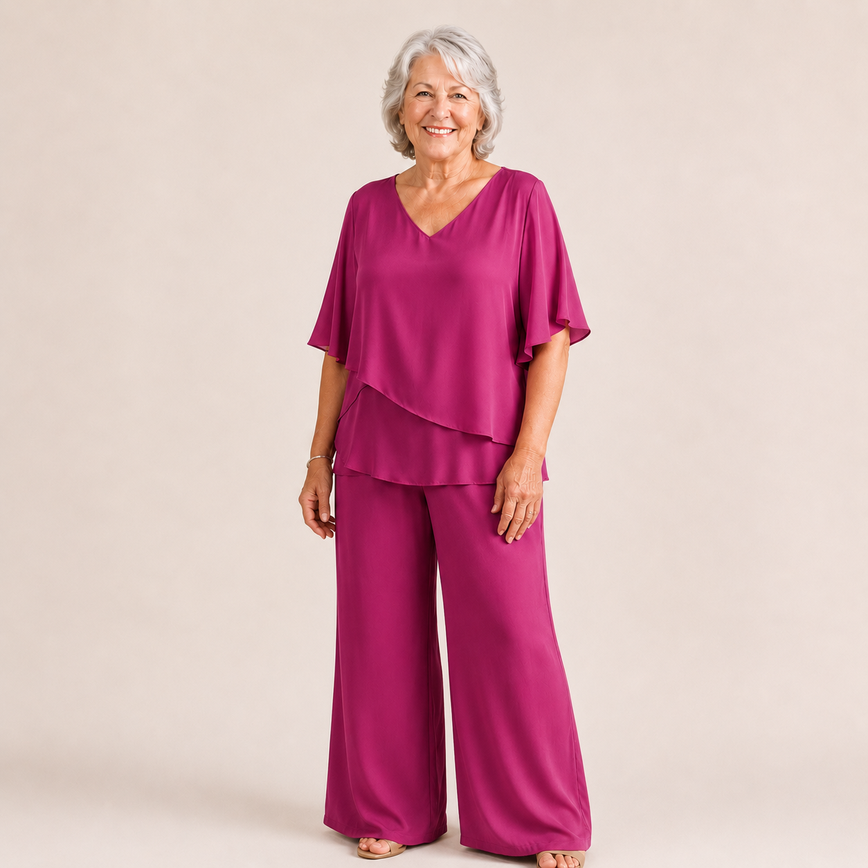 Esme | Elegant Flowing Double Layer 2-Piece Set