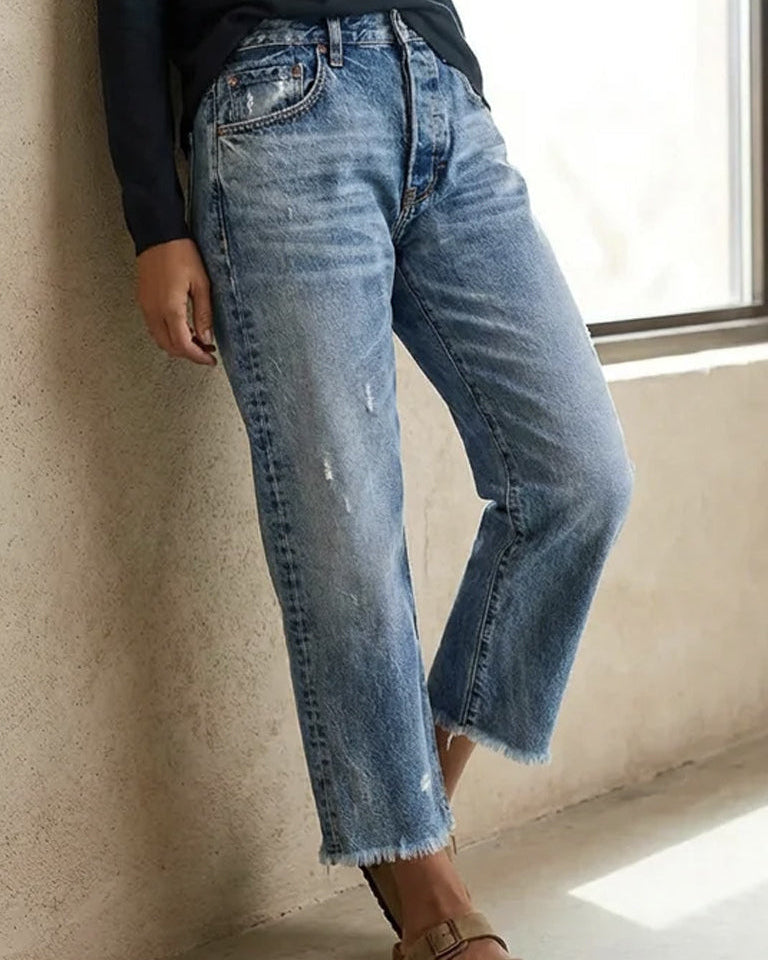 Danice | Cropped Straight Leg Jeans