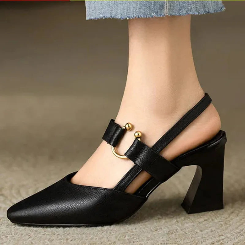 Divina – Elegant Strap Block Heels