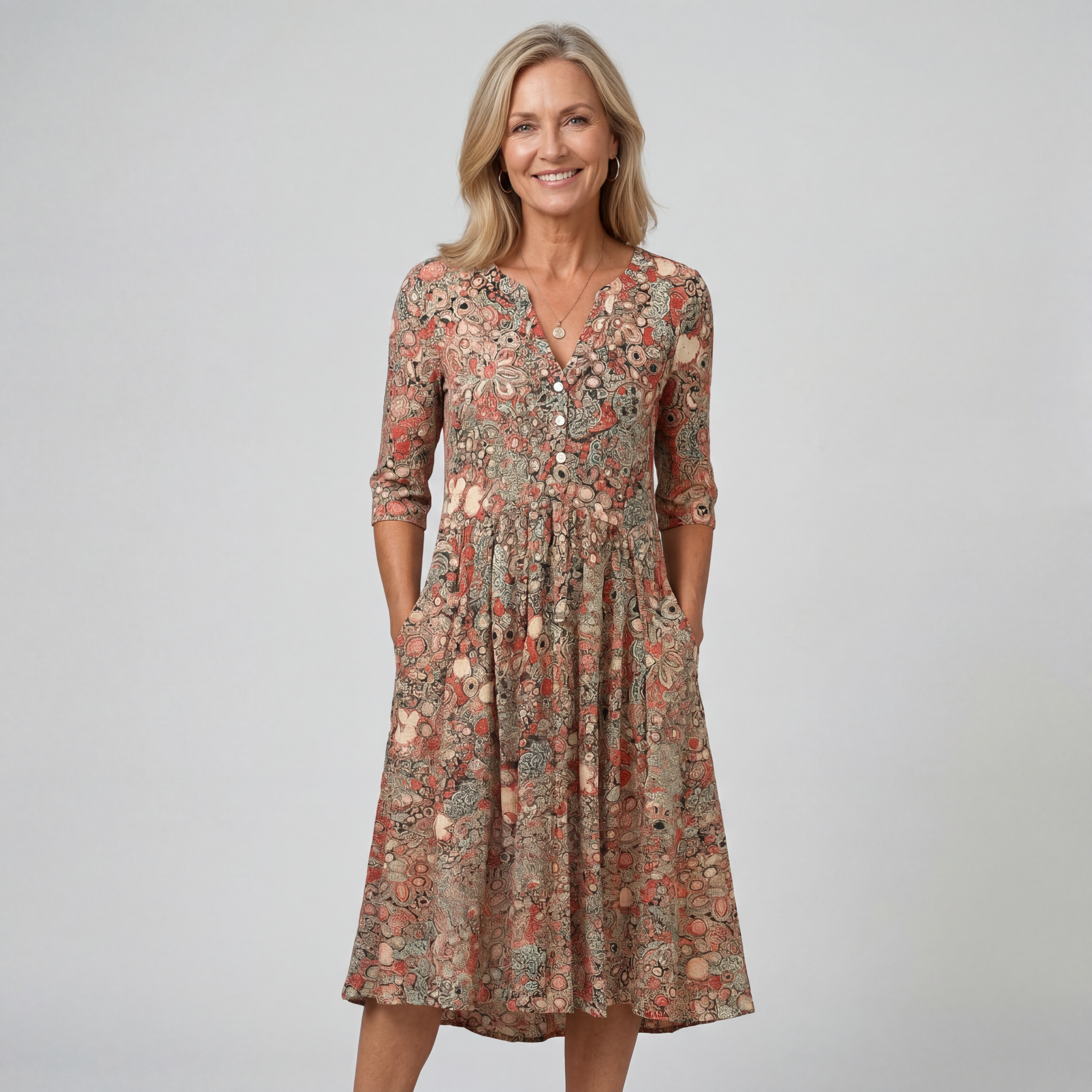 Elegant Midi Dress | Flattering, Comfortable