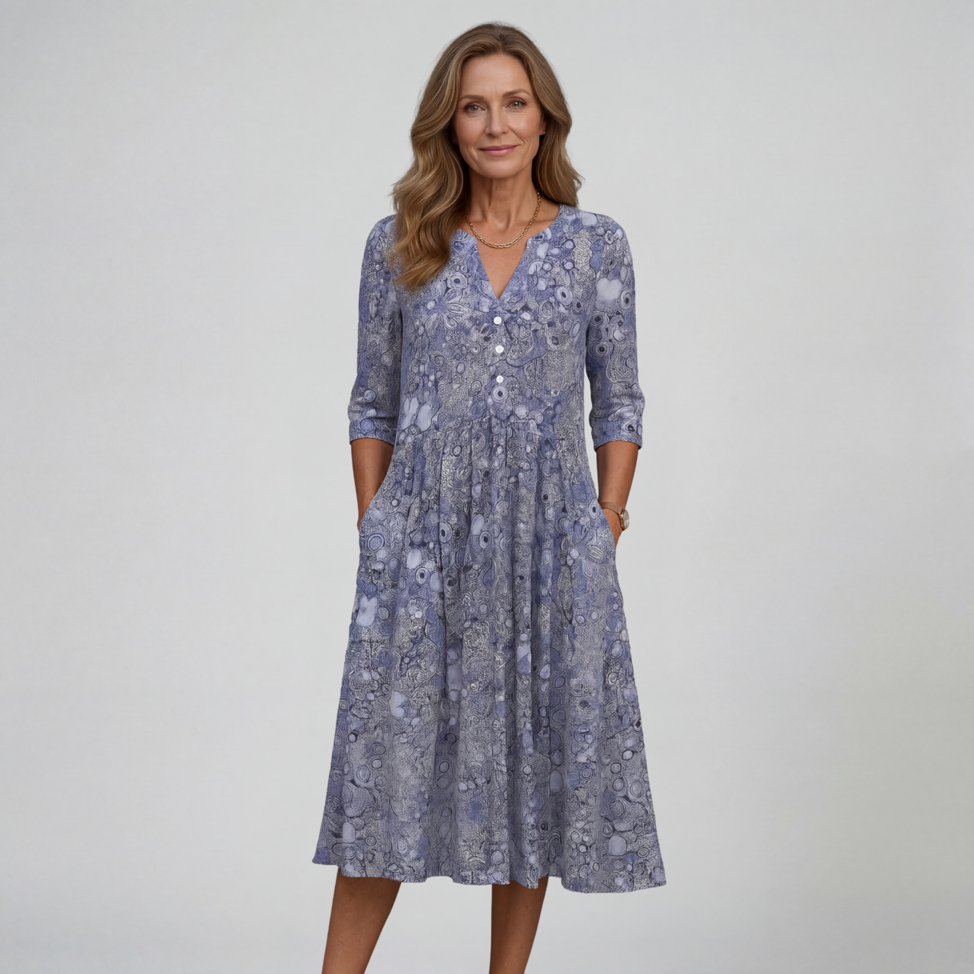 Elegant Midi Dress | Flattering, Comfortable