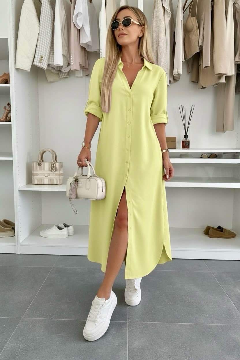 Lina | Effortless Oversized Shirt Dress