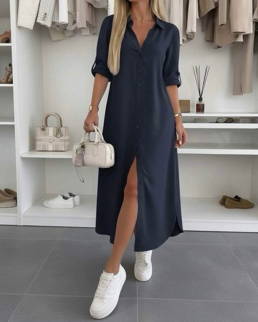 Lina | Effortless Oversized Shirt Dress