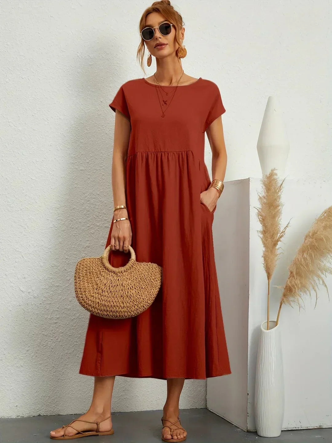 Gabrielle | Effortless Flow Midi Dress