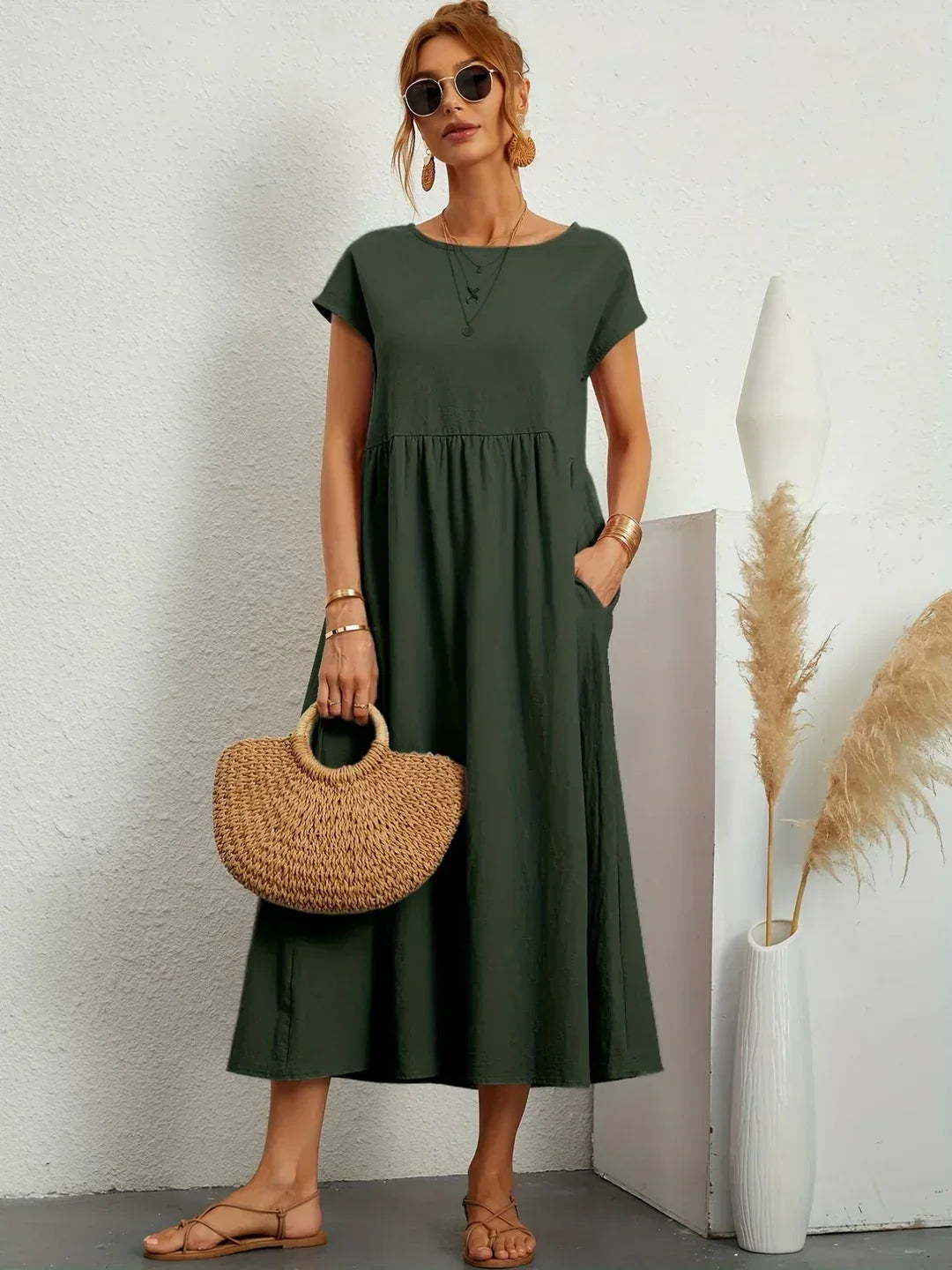 Gabrielle | Effortless Flow Midi Dress