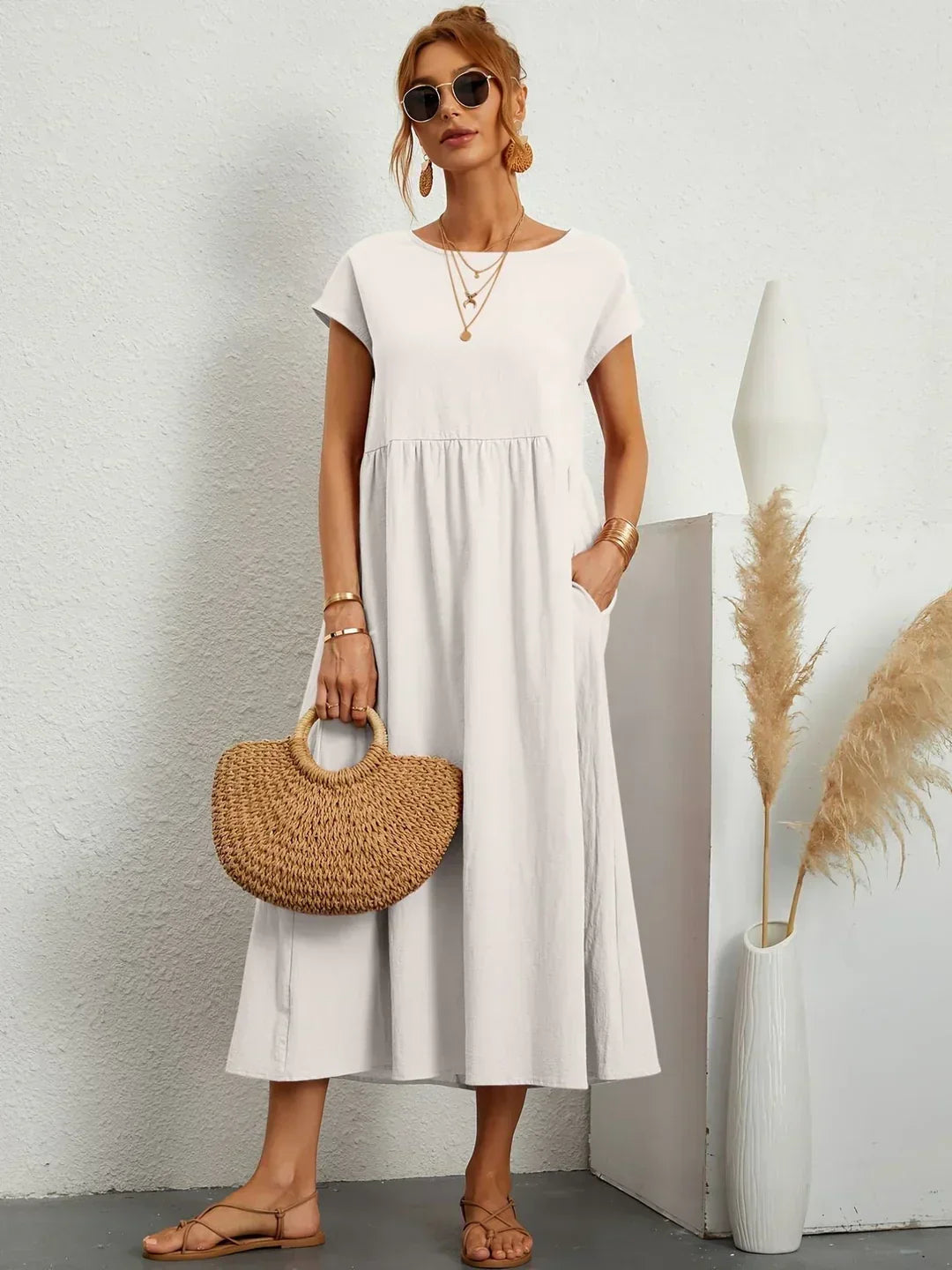 Gabrielle | Effortless Flow Midi Dress