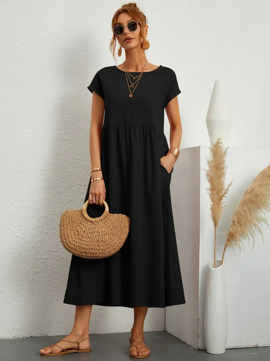 Gabrielle | Effortless Flow Midi Dress