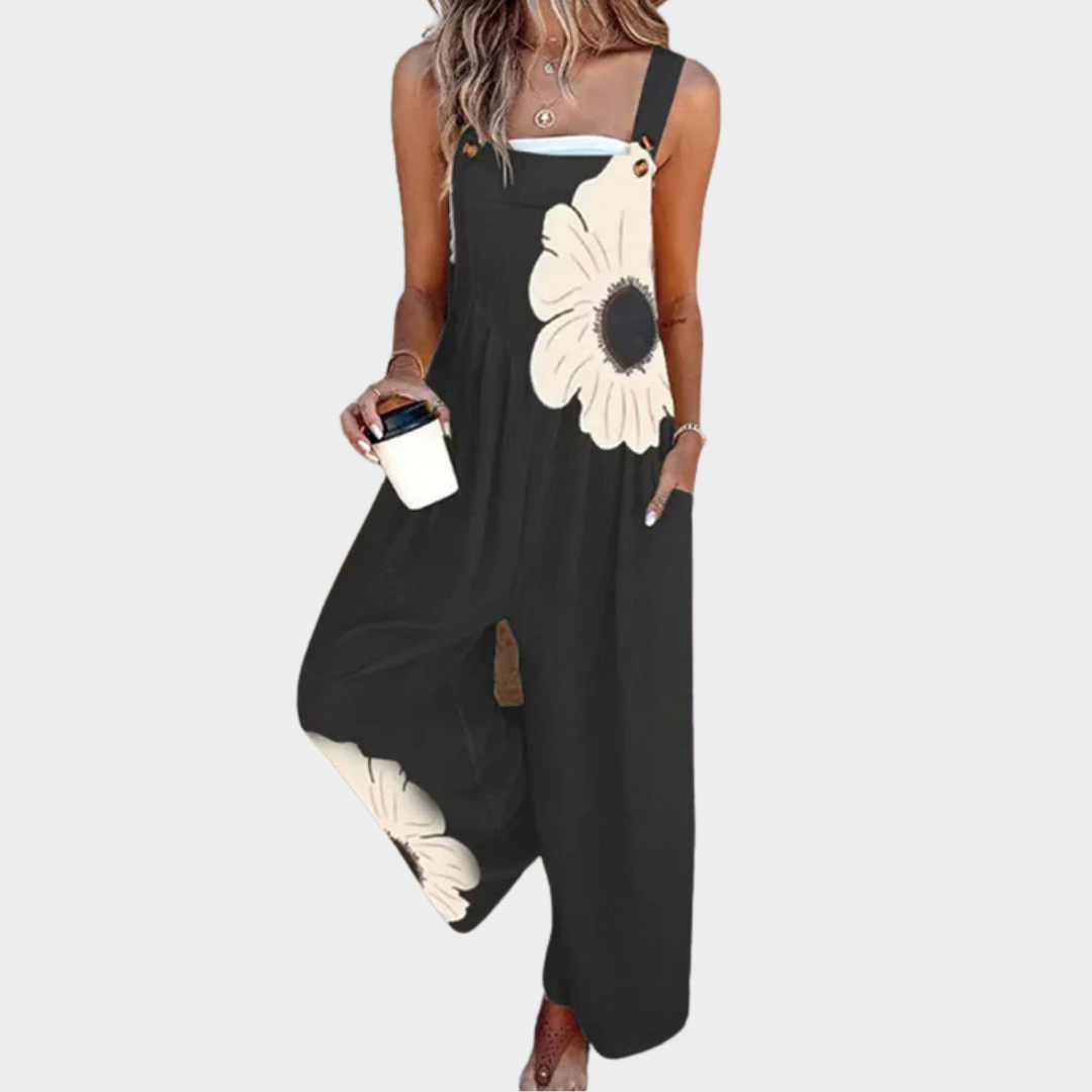Valeria | Effortless Printed Dungarees