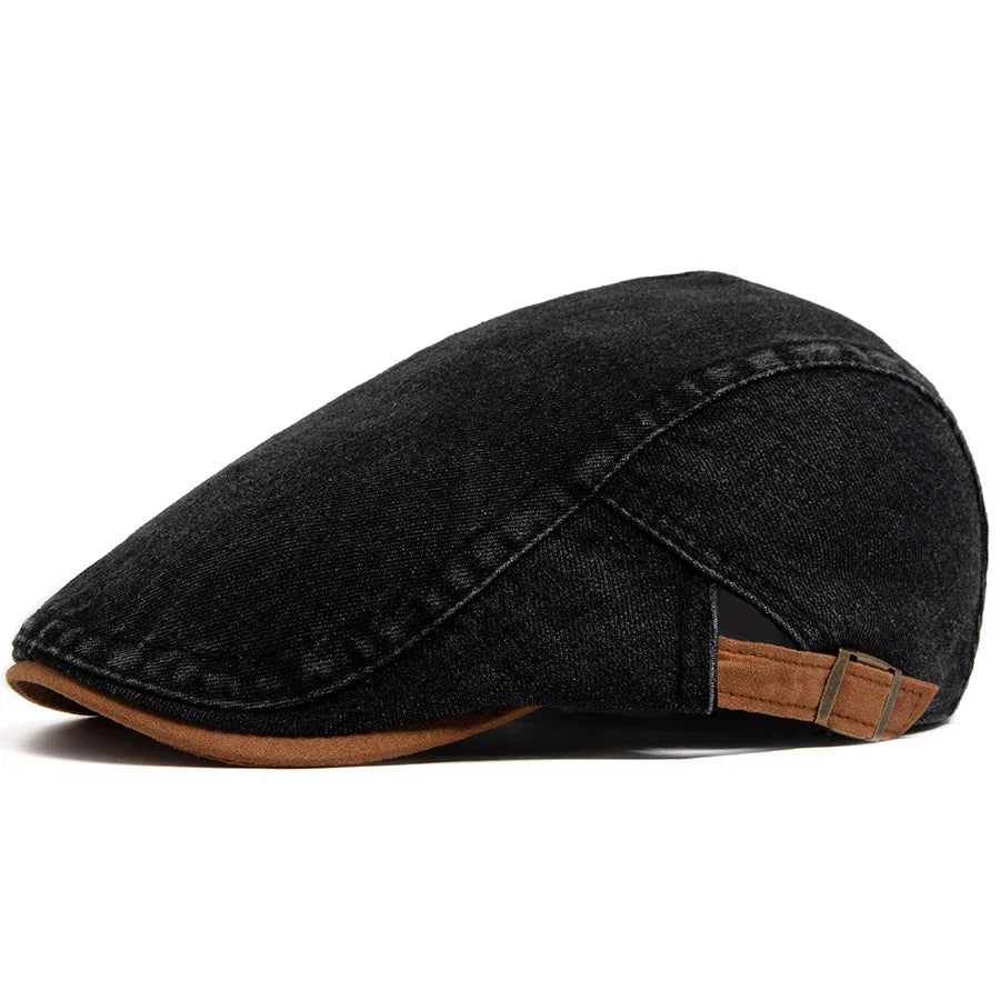 Bloom™ | Luxury Denim Flat Cap