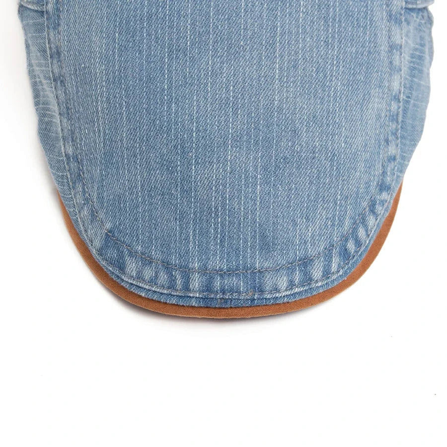 Bloom™ | Luxury Denim Flat Cap