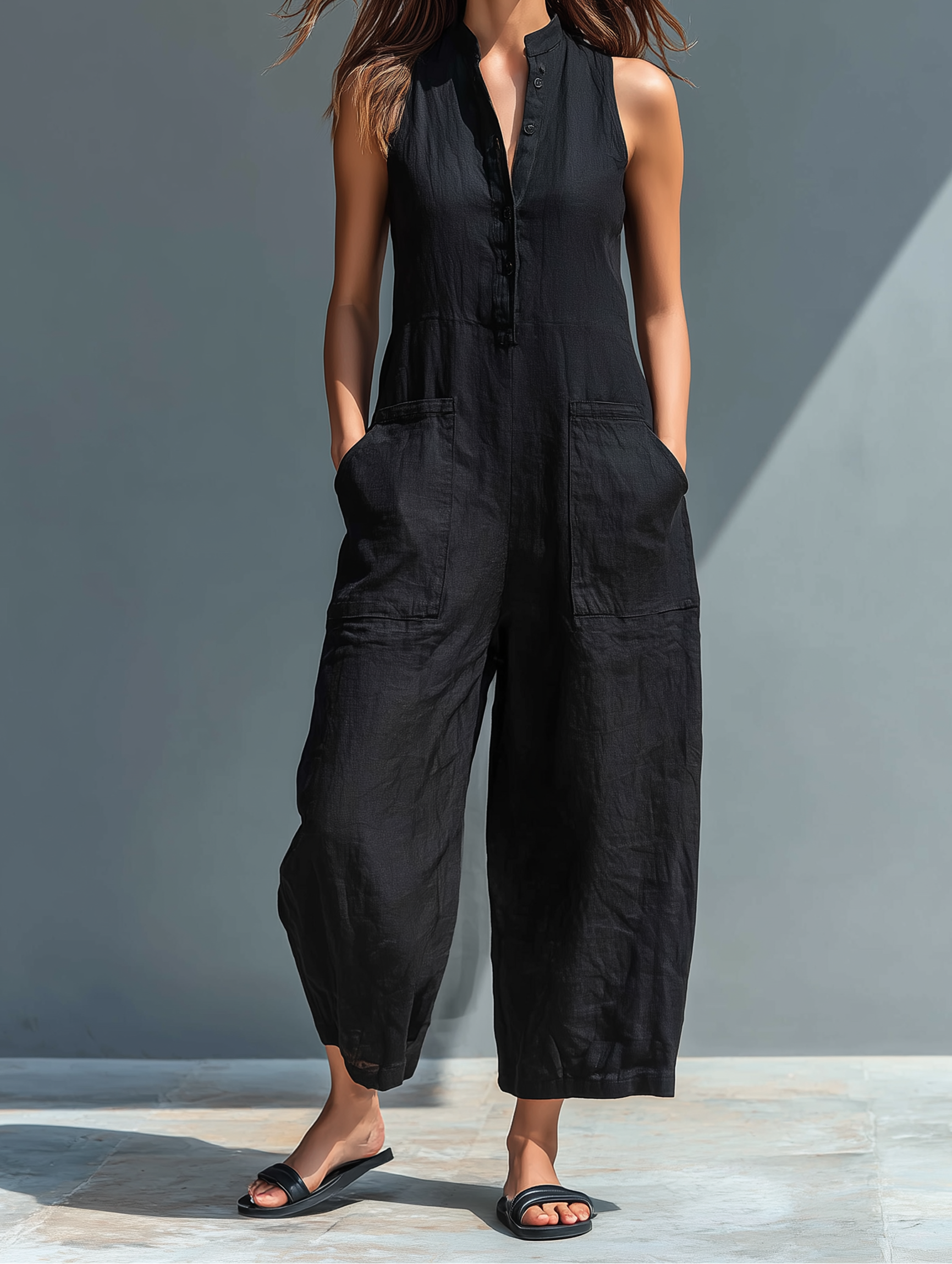 Grace | Relaxed Fit Pocket Jumpsuit