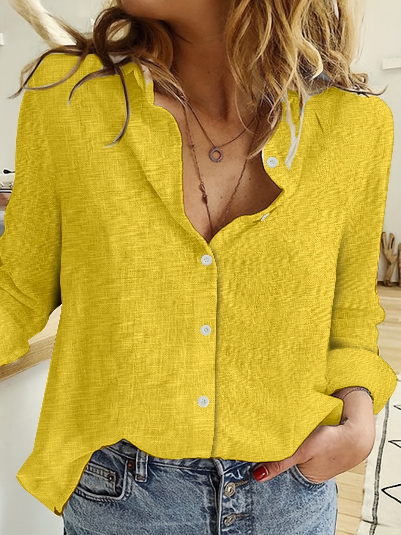 Sophia | Relaxed Button Blouse