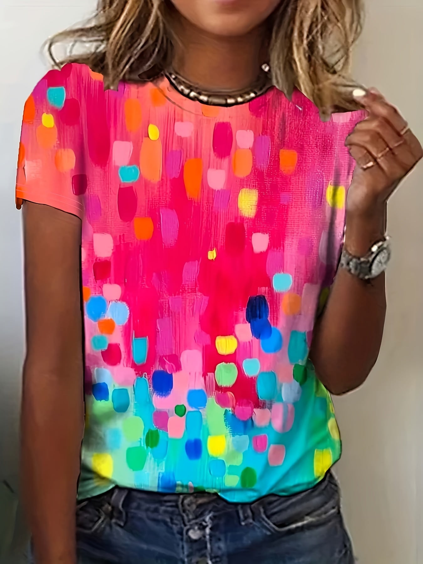 Chloe | Colour Splash Top – Easy Everyday Fit