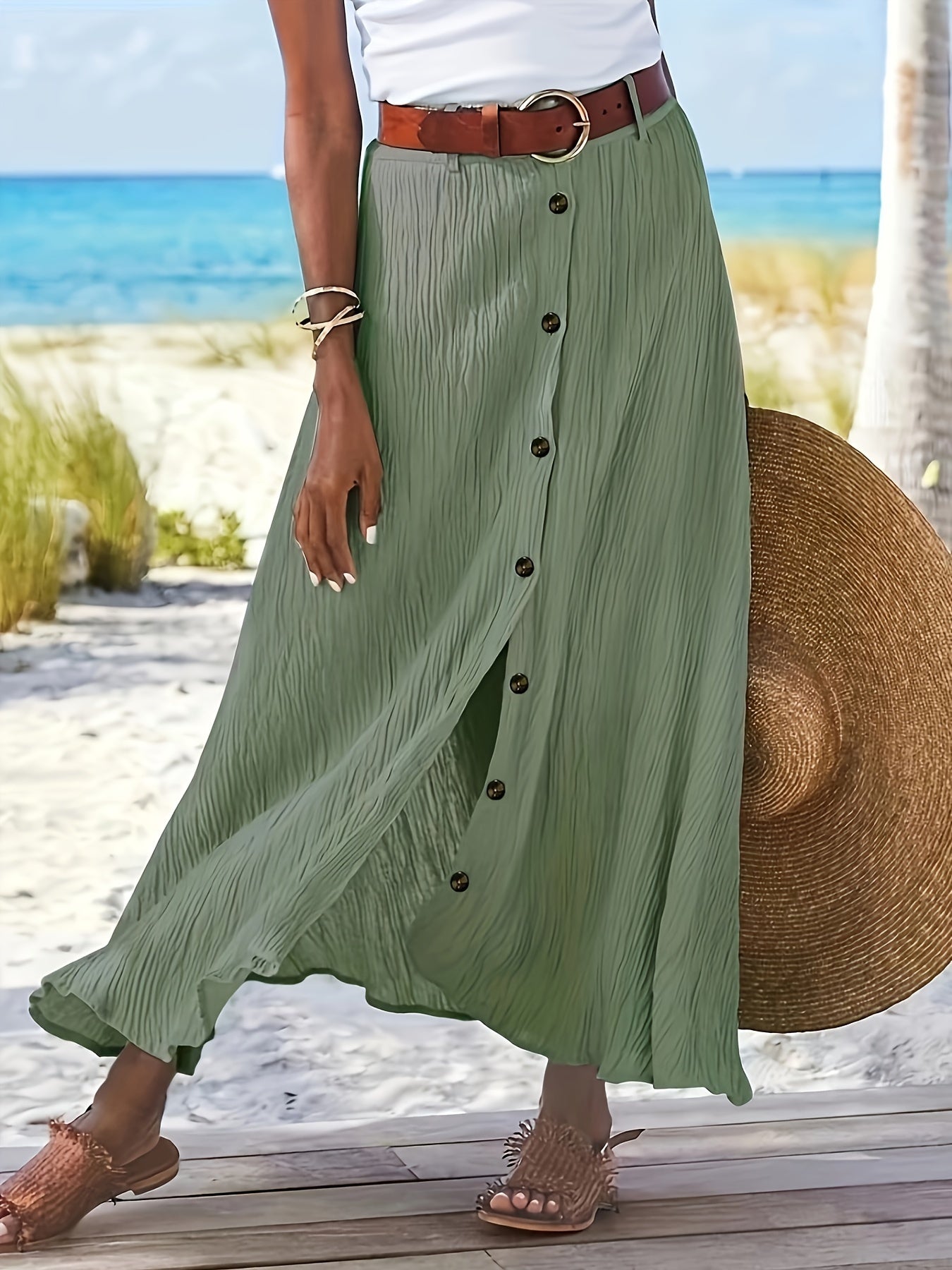Matilda | Elegant Flattering A-Line Midi Skirt