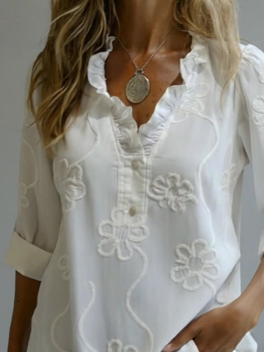 Luna | Embroidered Spring Blouse