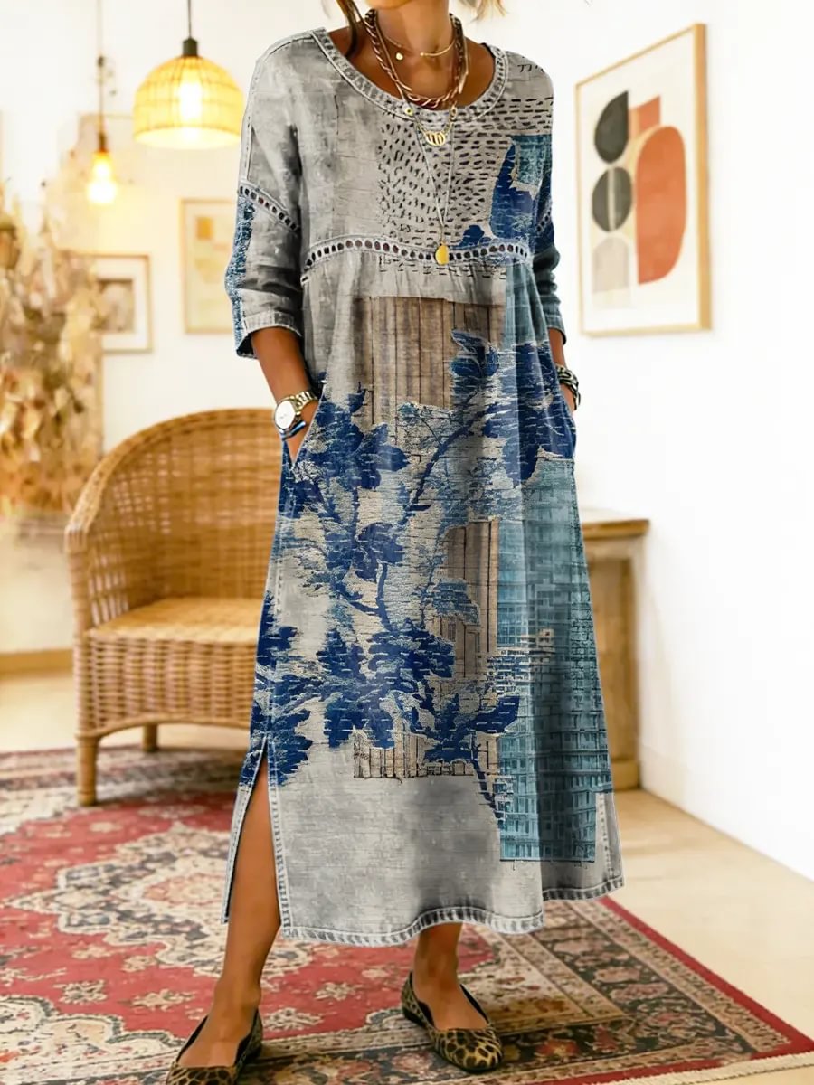 Marina | Elegant Floral Printed Dress