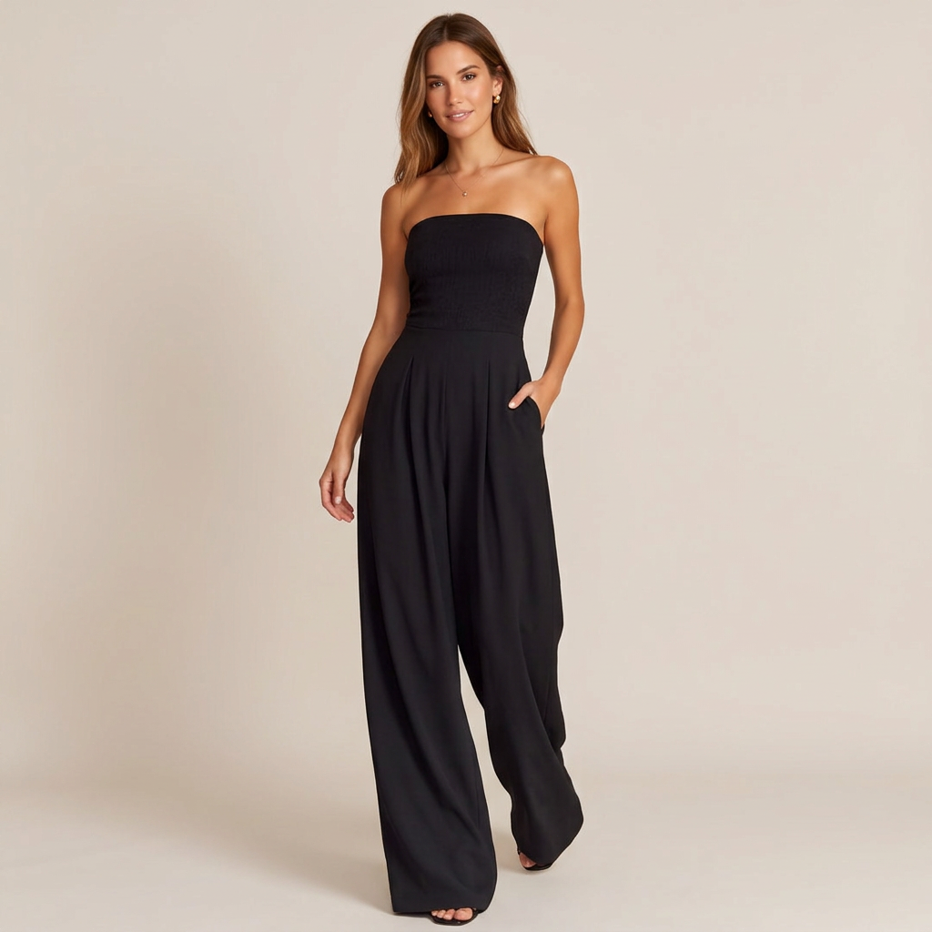 Silvia | Elegant Strapless Jumpsuit