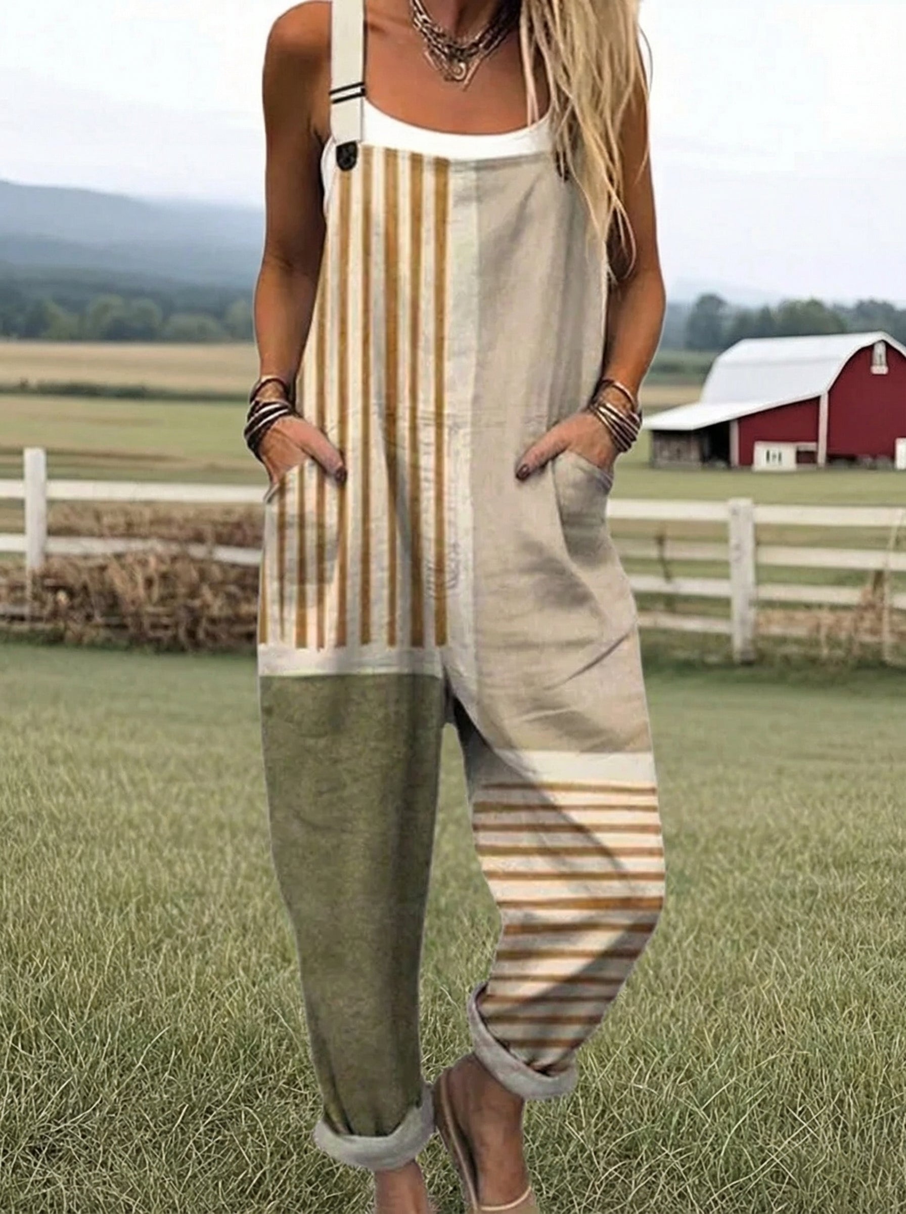 VB | Leisure Printed Jumpsuit
