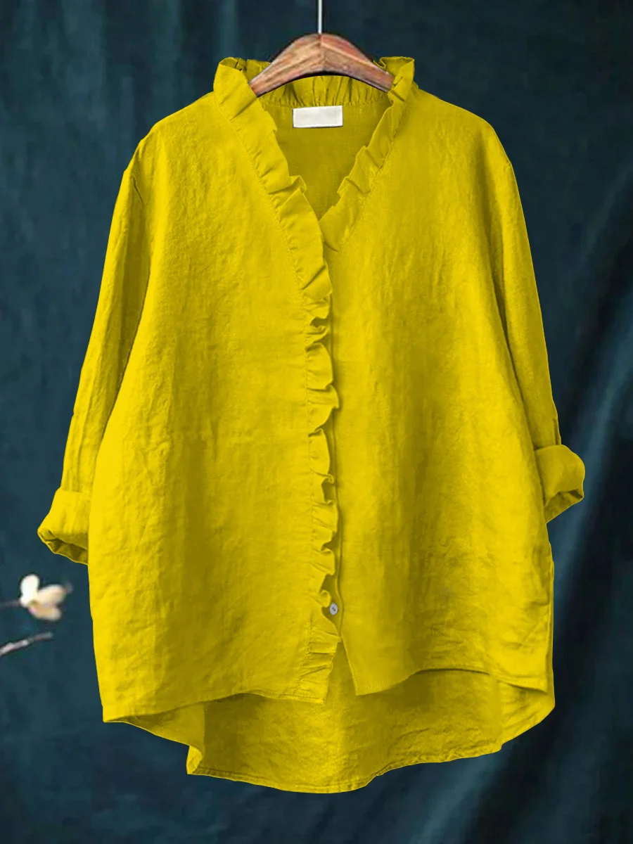 Maribel | Soft Ruffle Blouse - for Real Comfort
