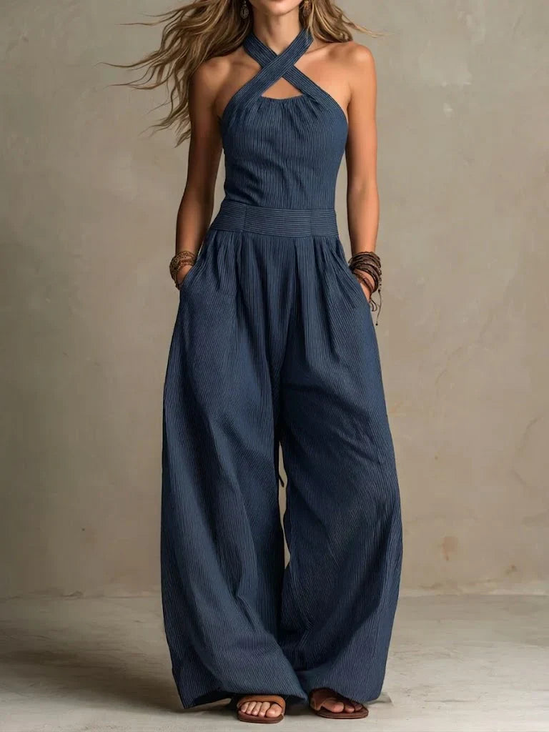 Bianca | Cross Neck Jumpsuit
