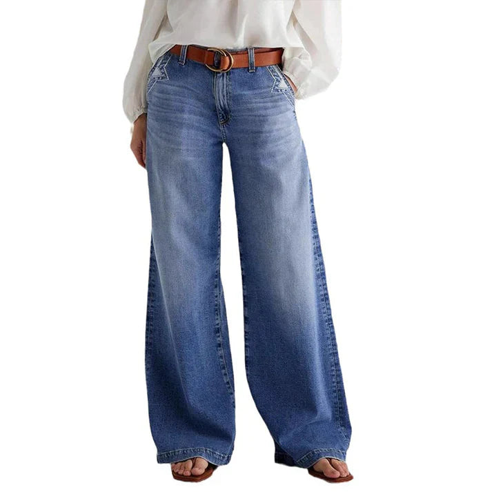 Paula | High Waisted Wide Leg Jeans with Effortless Fit
