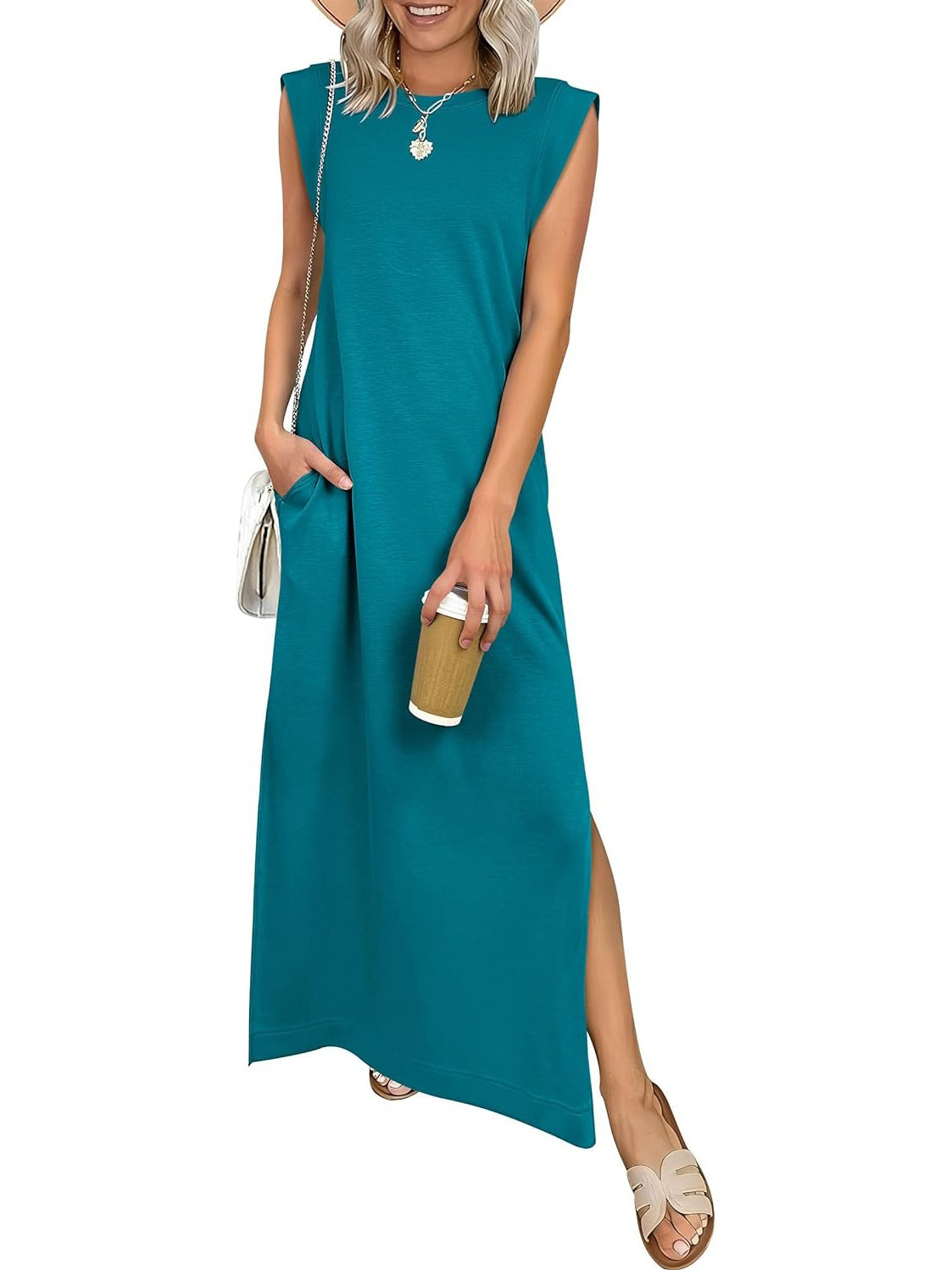 Elara | Spring Sleeveless Maxi Dress