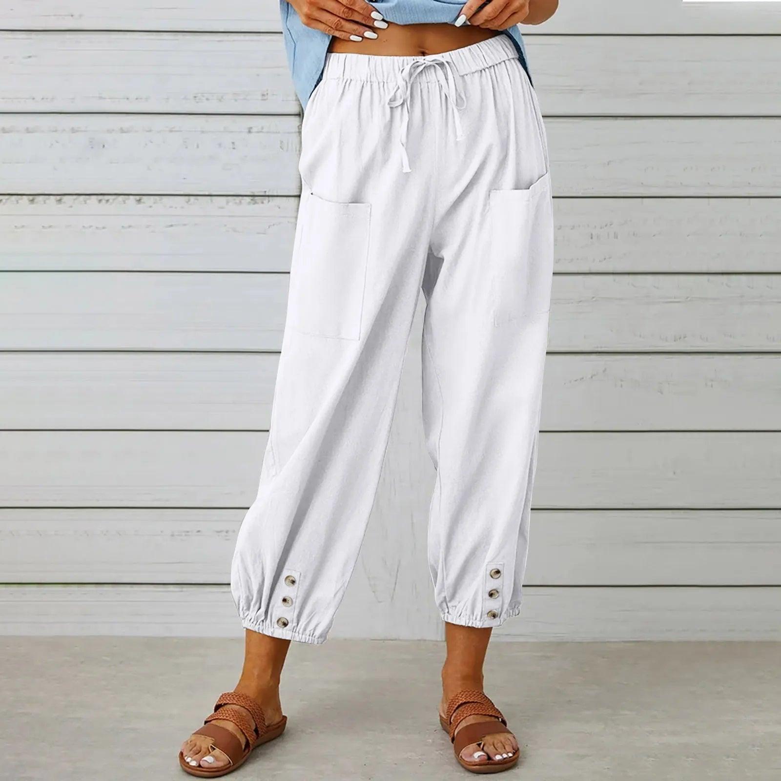 Elara | Effortless Linen Blend Trousers