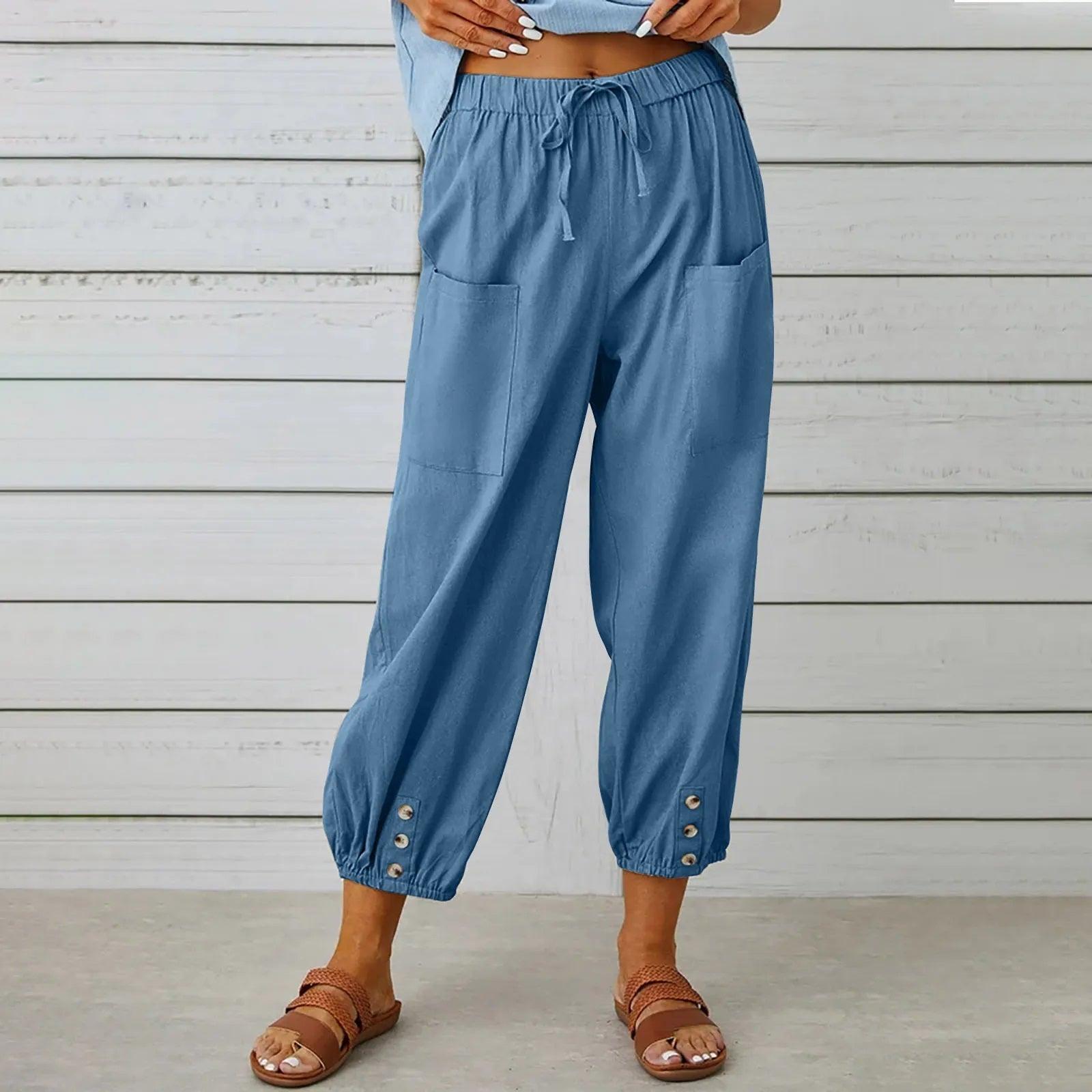 Elara | Effortless Linen Blend Trousers