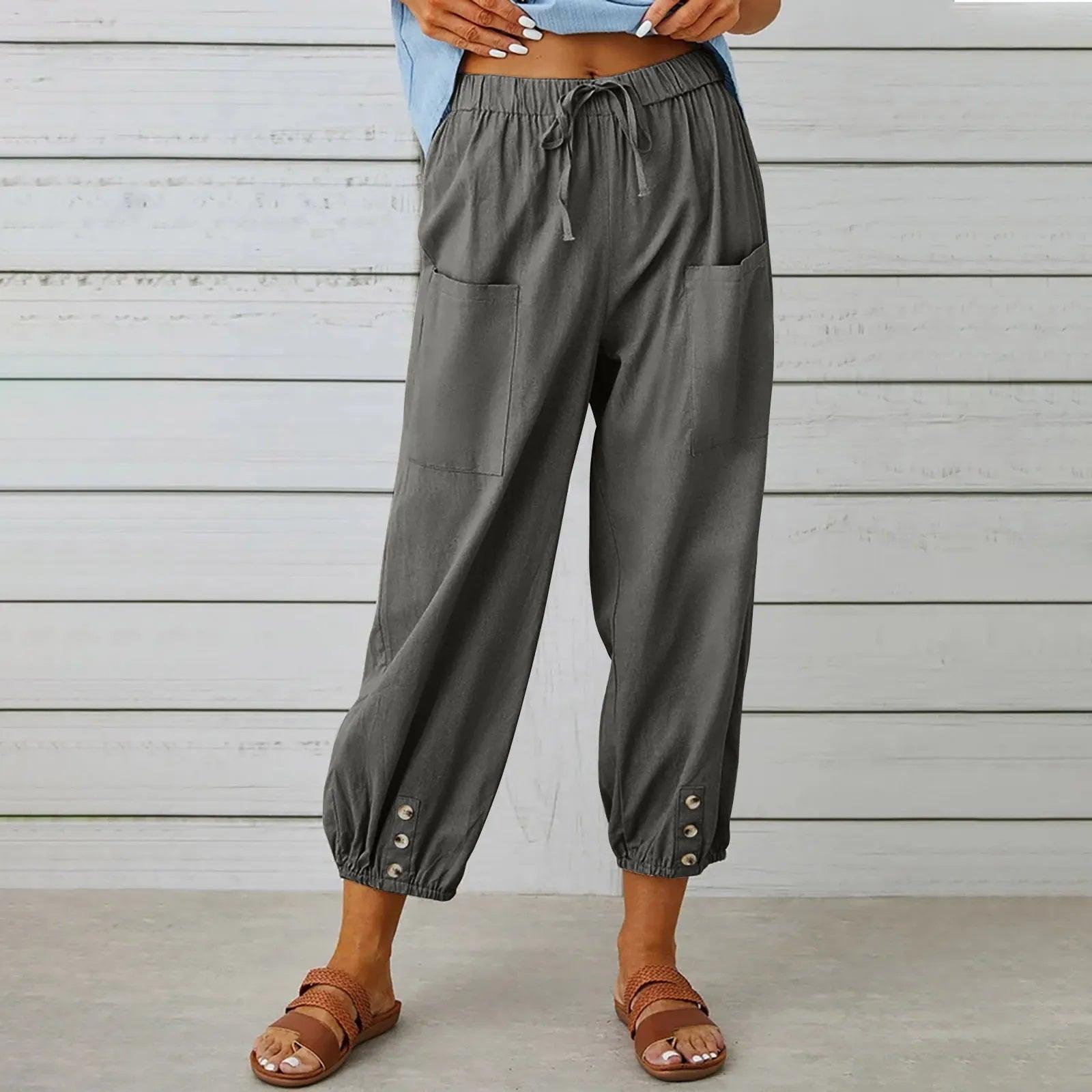 Elara | Effortless Linen Blend Trousers