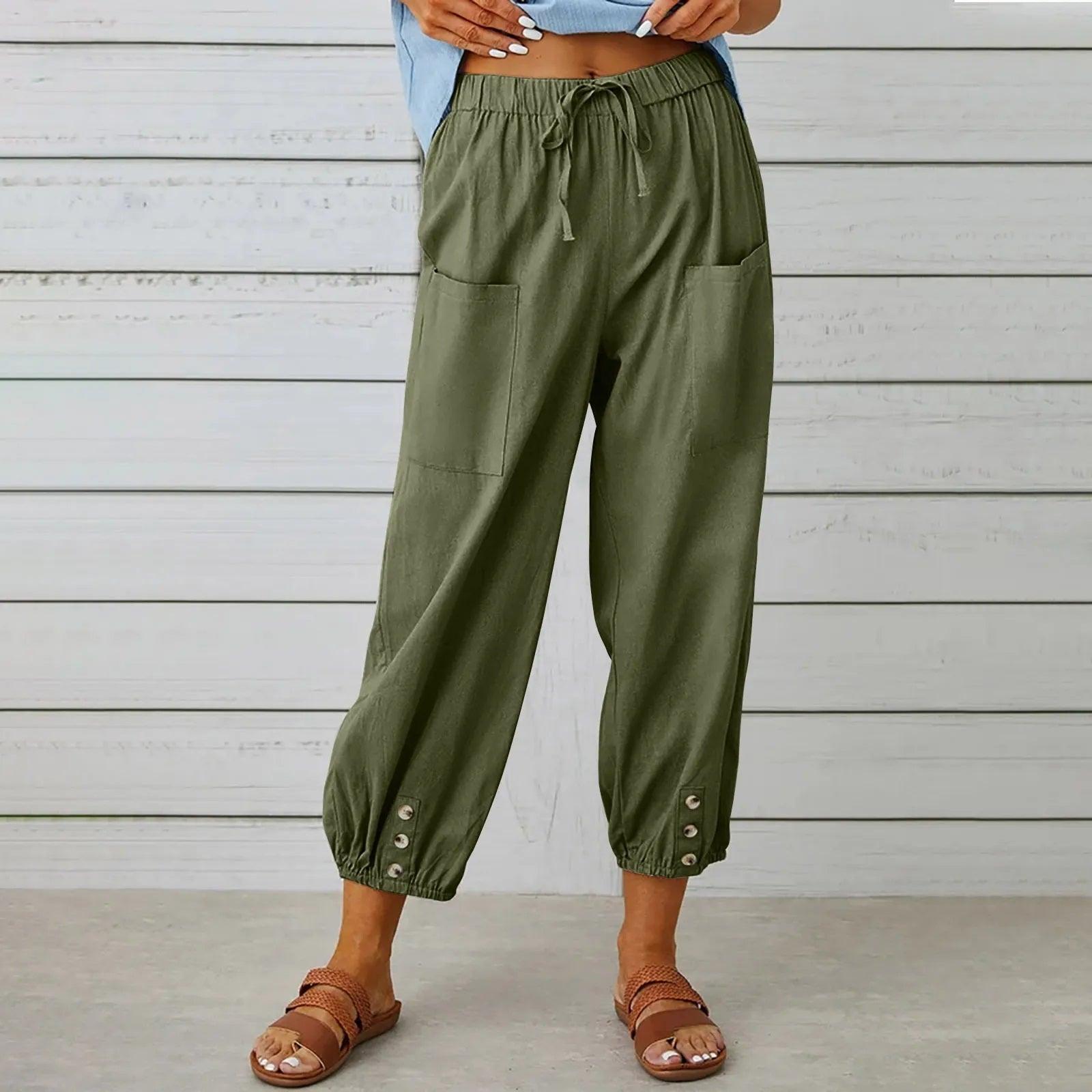 Elara | Effortless Linen Blend Trousers
