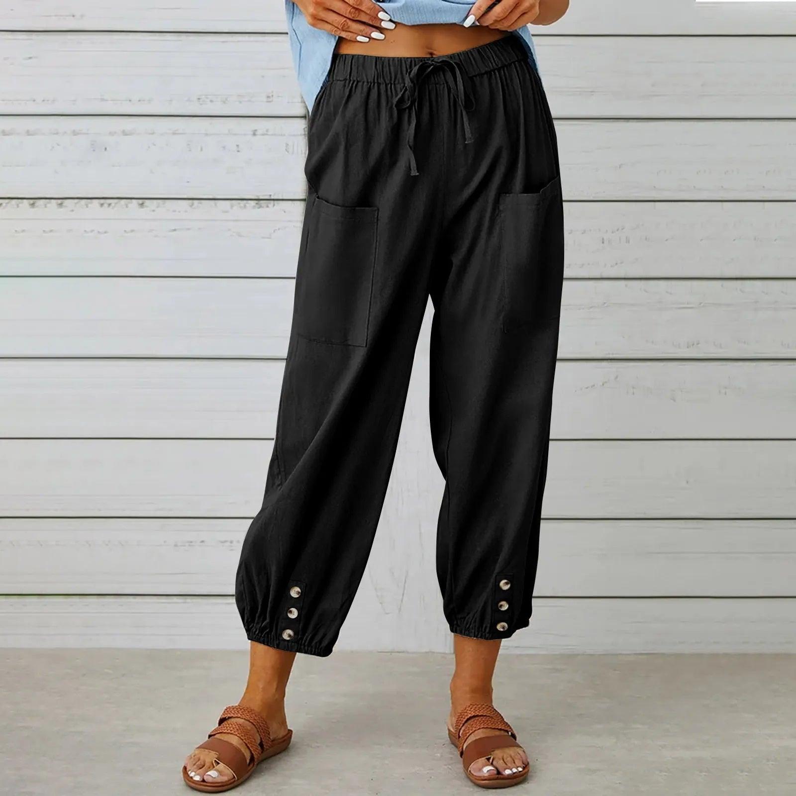 Elara | Effortless Linen Blend Trousers
